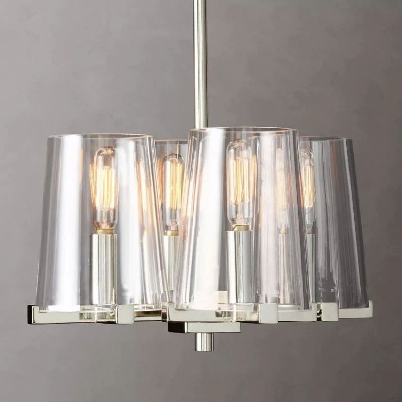 Kuseau Glass 4-lights Pendant Lights