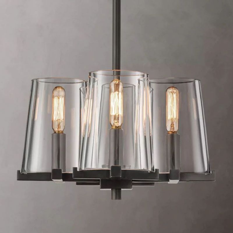 Kuseau Glass 4-lights Pendant Lights
