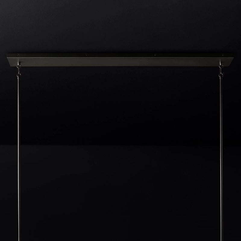 Aosta Glass Linear Chandelier 49"