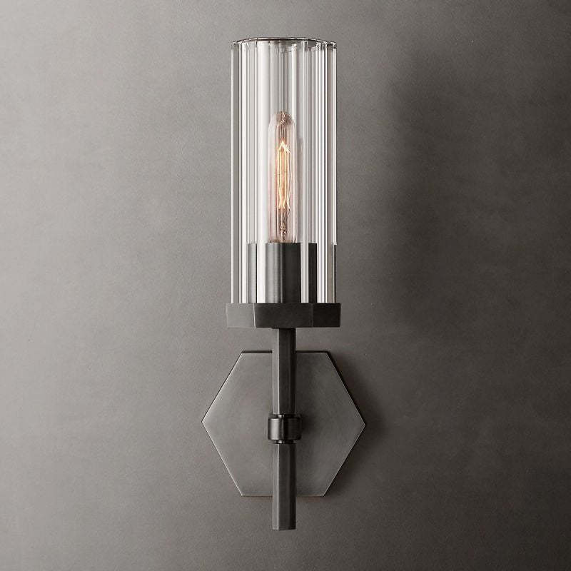 Madison Hexagonal Short Wall Sconce