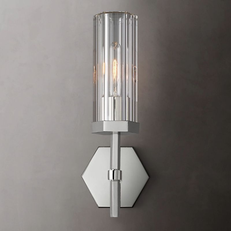 Madison Hexagonal Short Wall Sconce