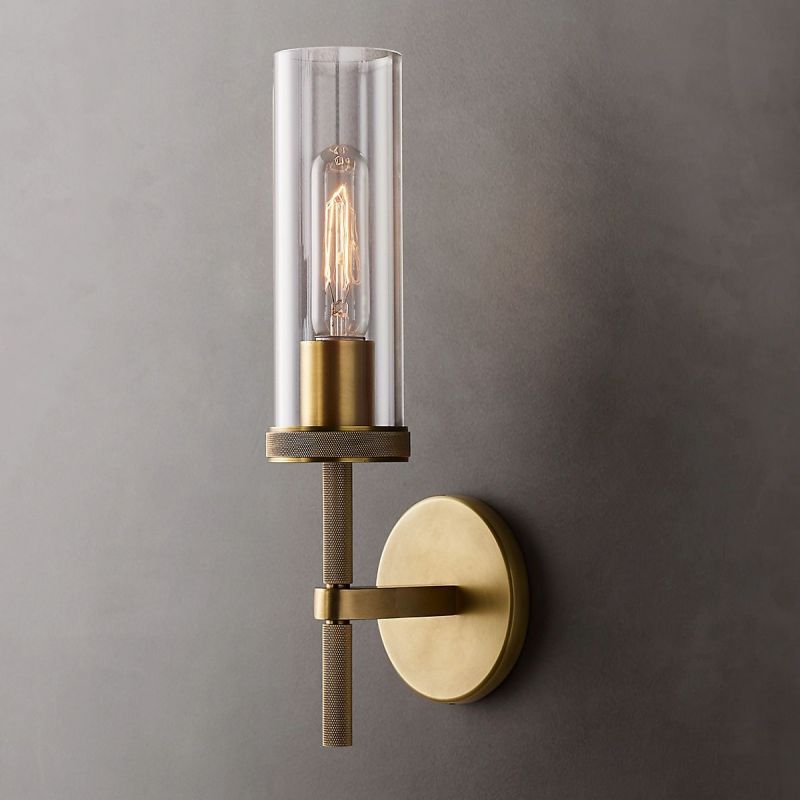 Madison Round Short Wall Sconce 4"W x 5"D x 14"H