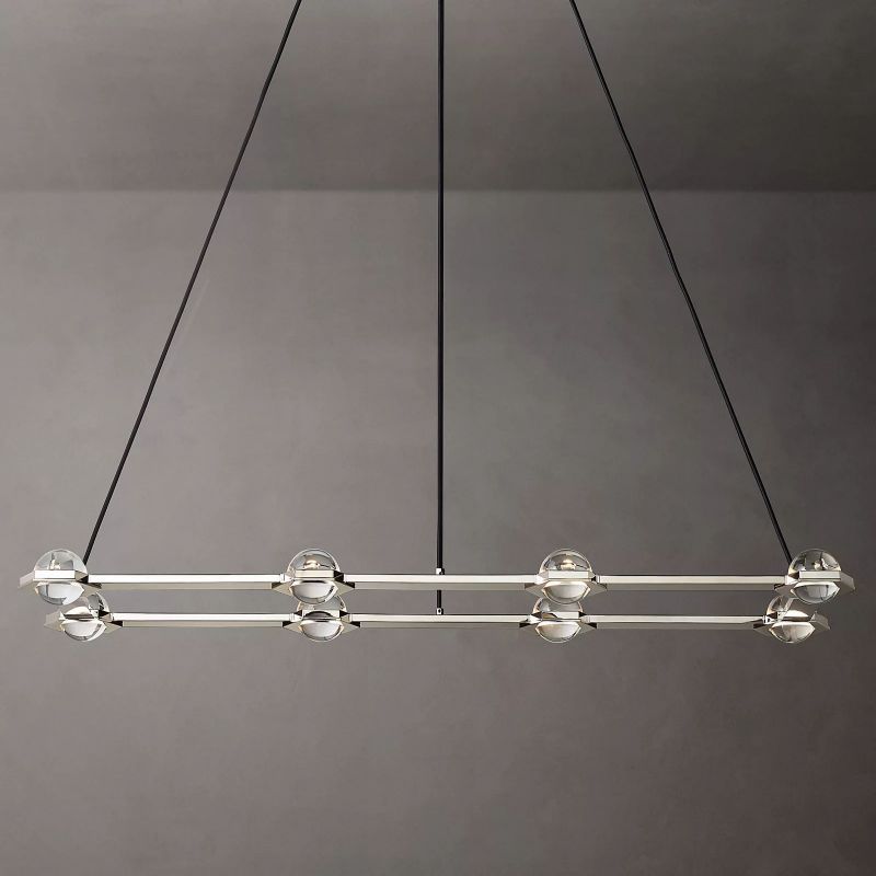 Planet Rectangular Chandelier 54 Inch