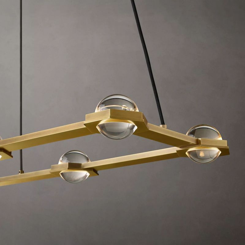 Planet Rectangular Chandelier 54 Inch