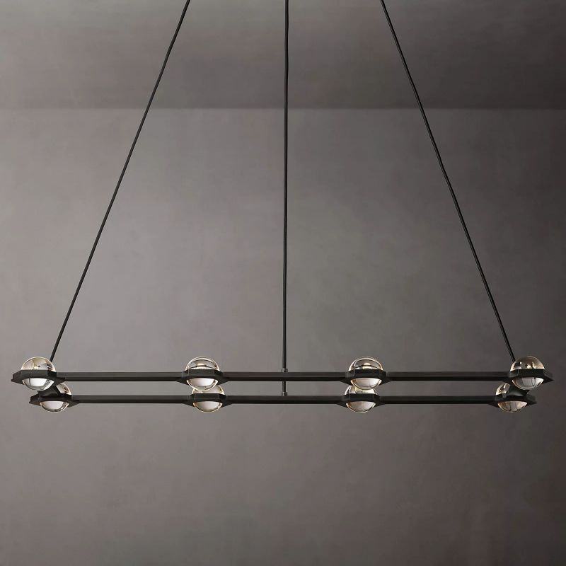 Planet Rectangular Chandelier 54 Inch