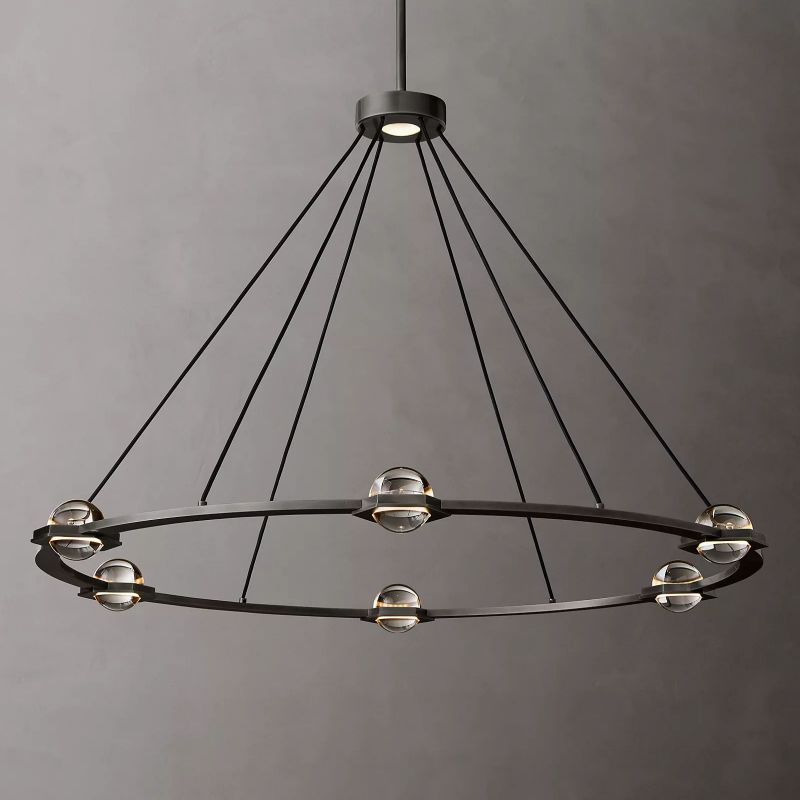 Planet Round Chandelier 48 Inch