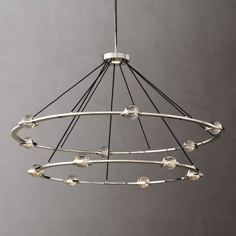 Planet Two-tier Round Chandelier 60 Inch