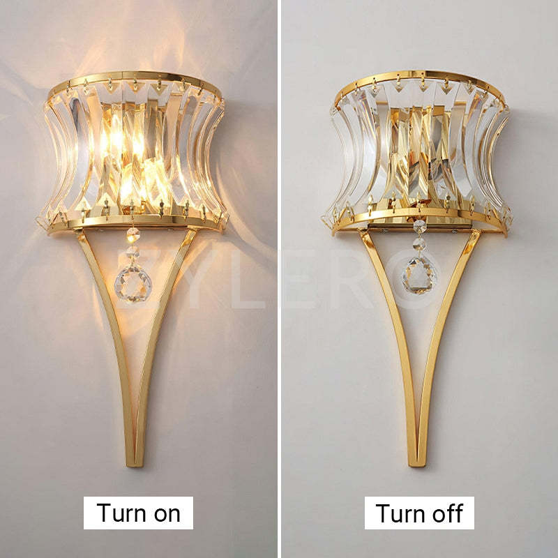 RadiantArc Glass Wall Sconce
