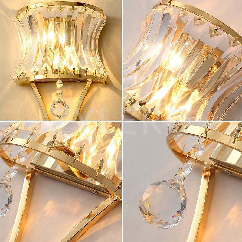 RadiantArc Glass Wall Sconce
