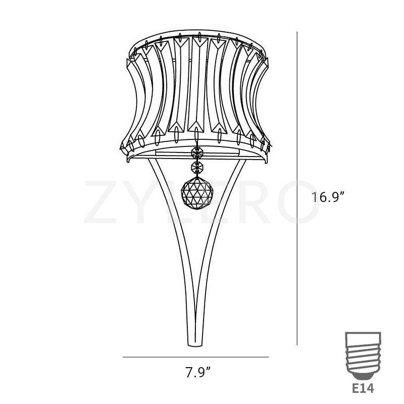 RadiantArc Glass Wall Sconce