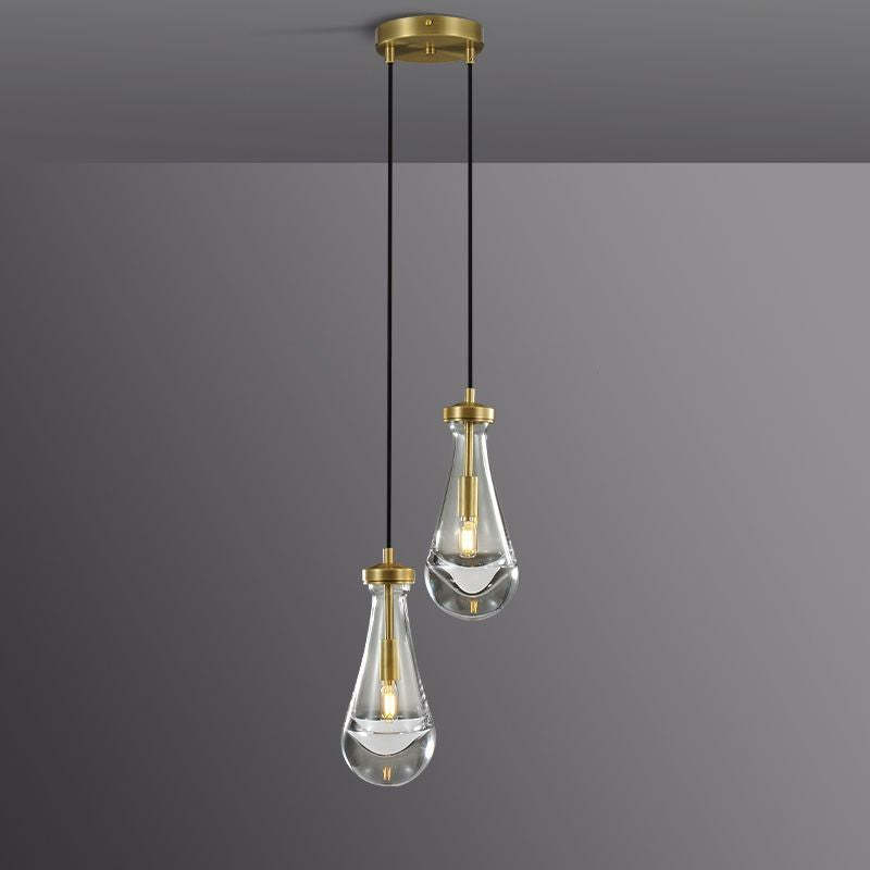 Raindrops 2-light Cord Round Chandelier-Zylero