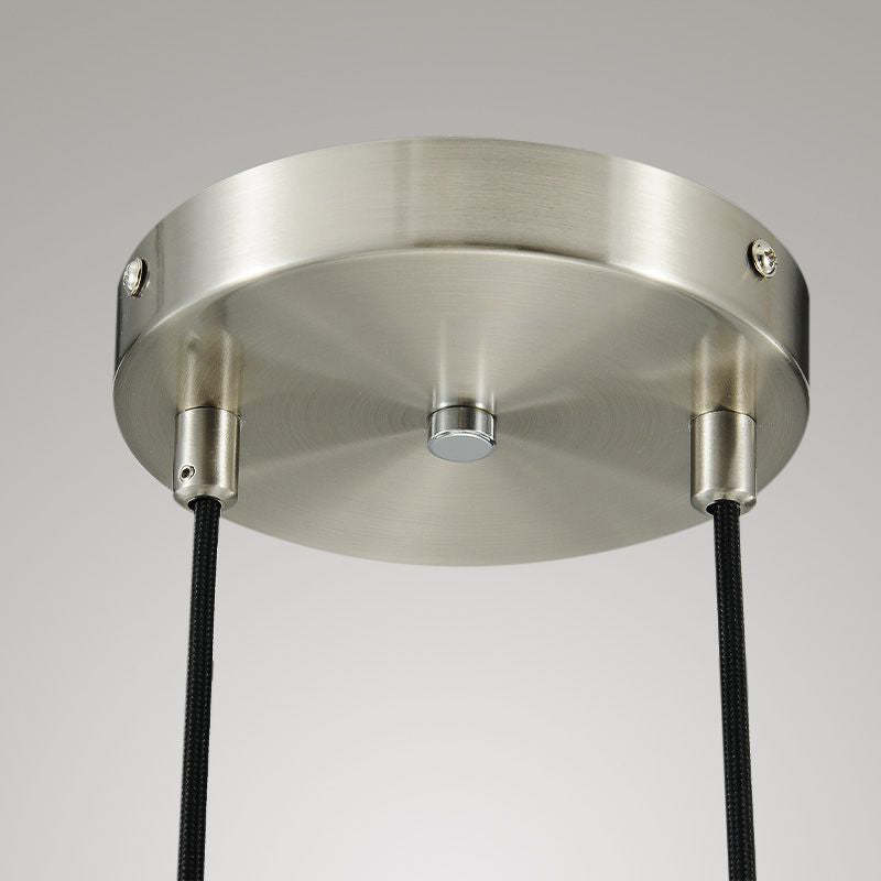 Raindrops 2-light Cord Round Chandelier