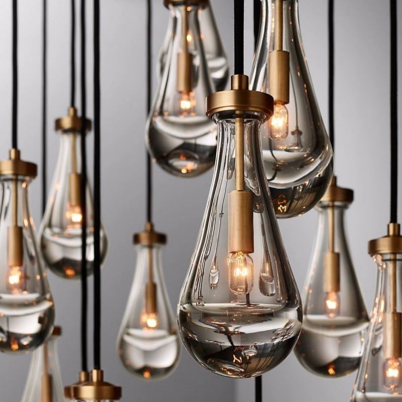 Raindrops Rectangular Chandelier 72