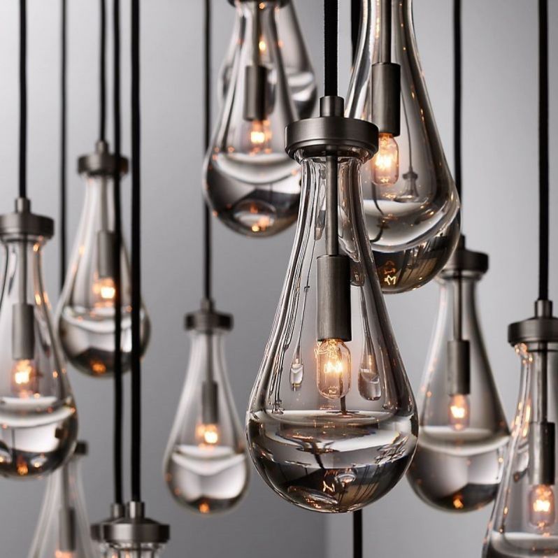 Raindrops Rectangular Chandelier 72