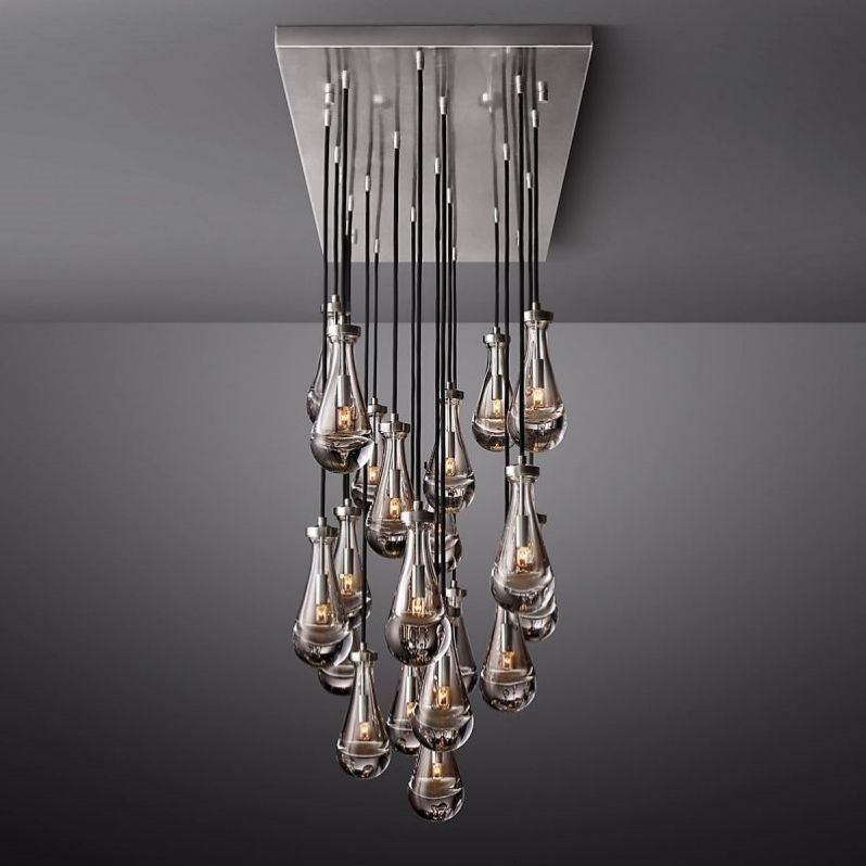 Raindrops Rectangular Chandelier 72