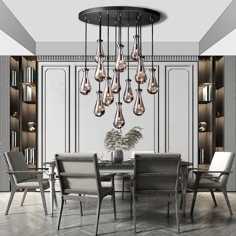 Raindrops Round Chandelier 36 Inch