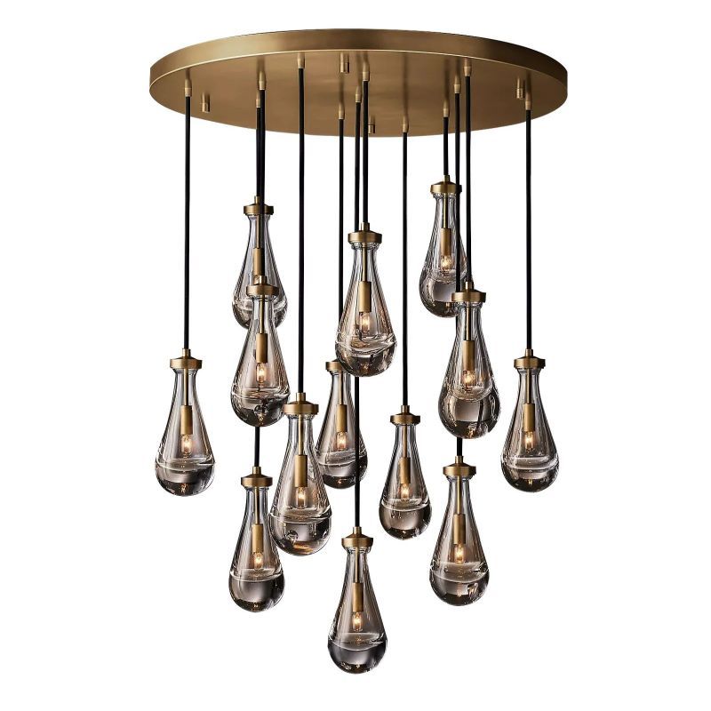 Raindrops Round Chandelier 36 Inch