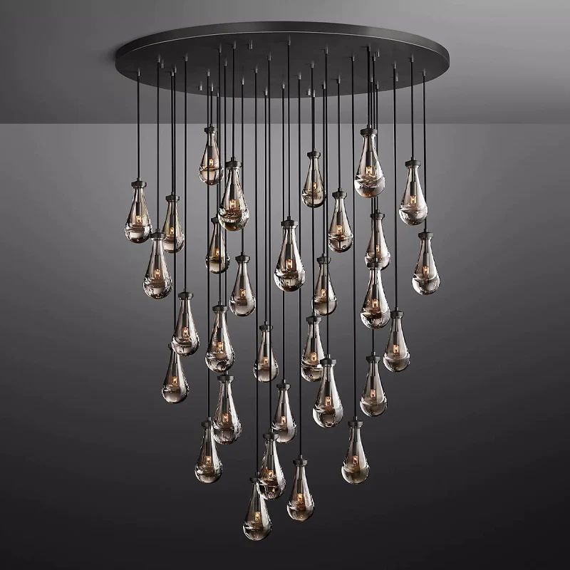 Raindrops Round Chandelier 60 Inch