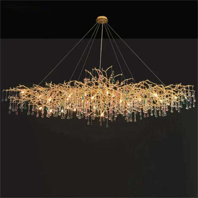 Ran Colorful Crystal Dining Branch Chandelier