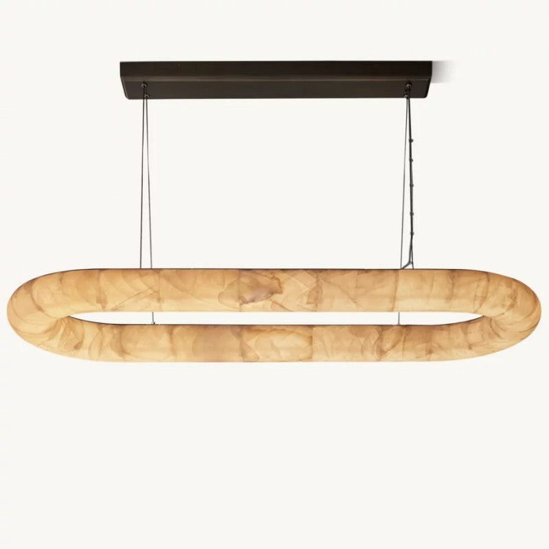 Rivage Lisse Oval Chandelier 57"