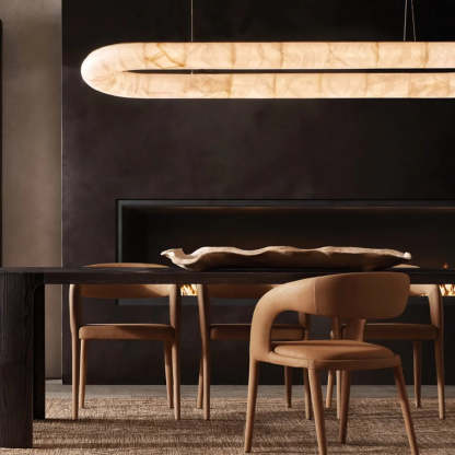 Rivage Lisse Oval Chandelier 74"