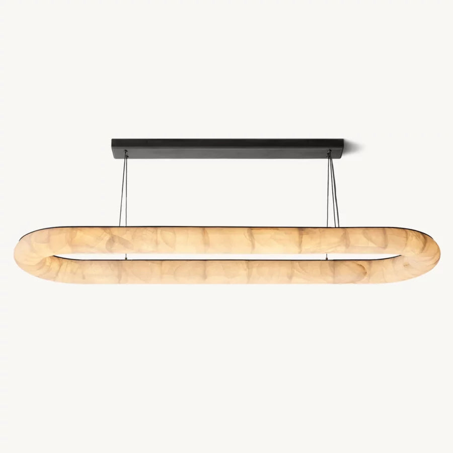 Rivage Lisse Oval Chandelier 74"