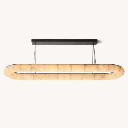 Rivage Lisse Oval Chandelier 74"