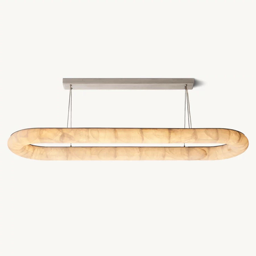 Rivage Lisse Oval Chandelier 74"