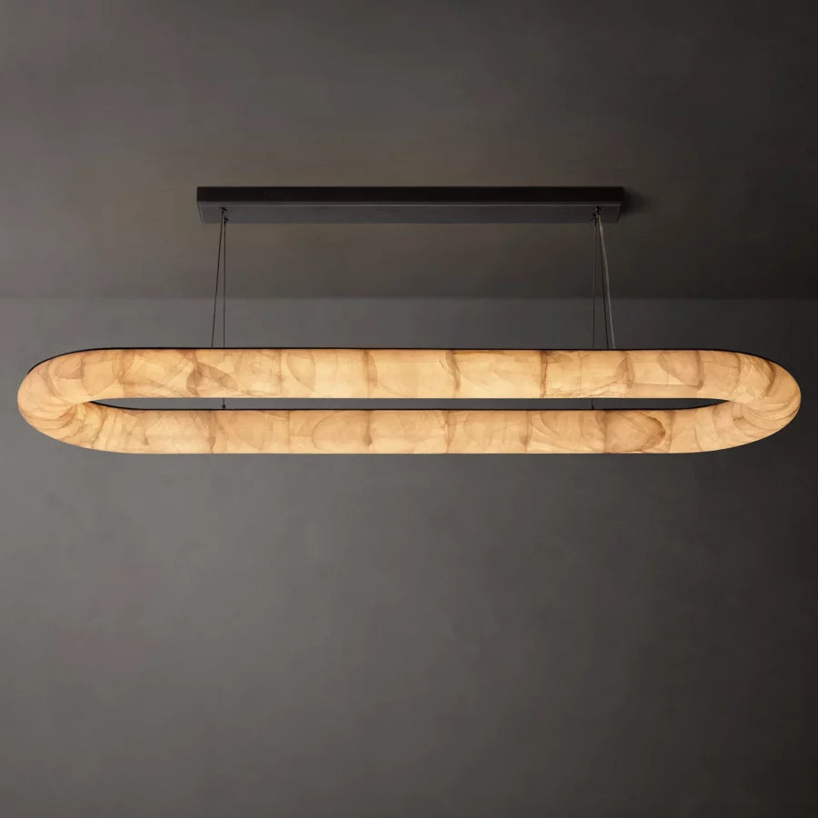 Rivage Lisse Oval Chandelier 74"