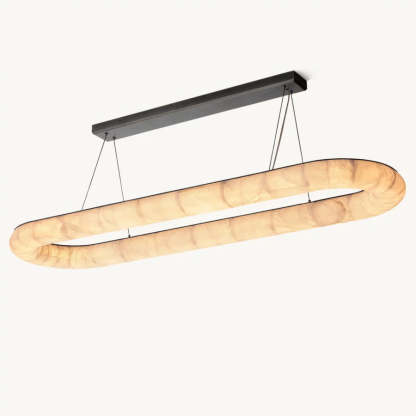 Rivage Lisse Oval Chandelier 74"