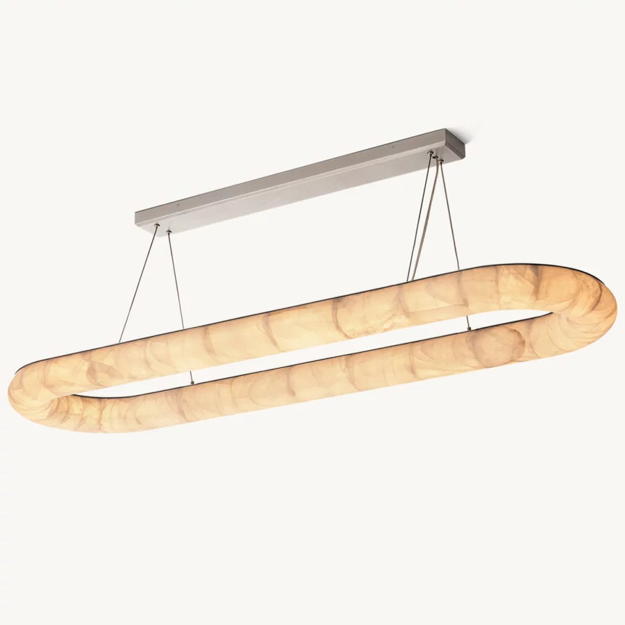Rivage Lisse Oval Chandelier 74"