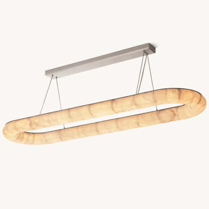 Rivage Lisse Oval Chandelier 74"