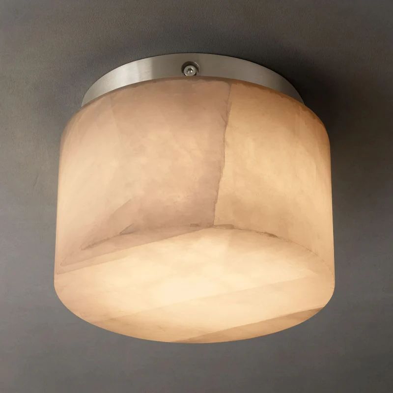 Rivage Calcite Round Flushmount