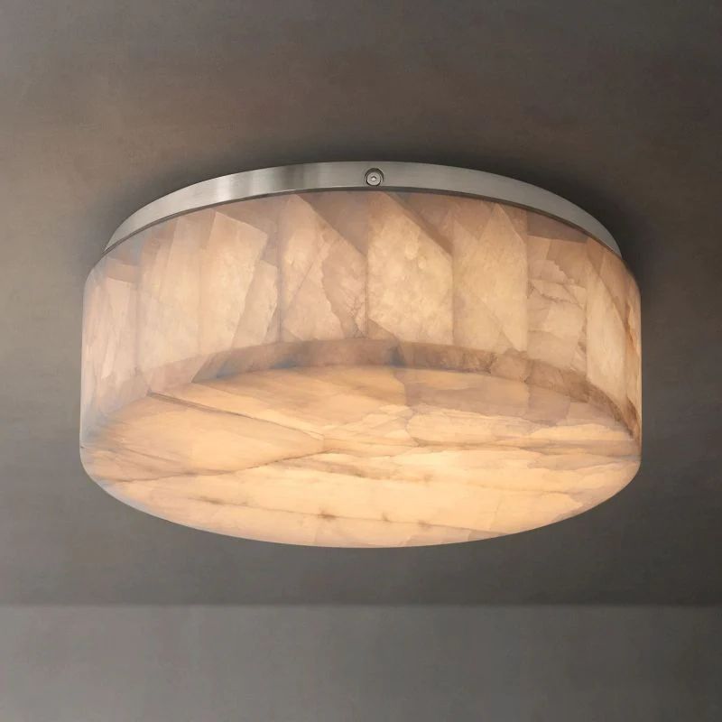 Rivage Calcite Round Flushmount