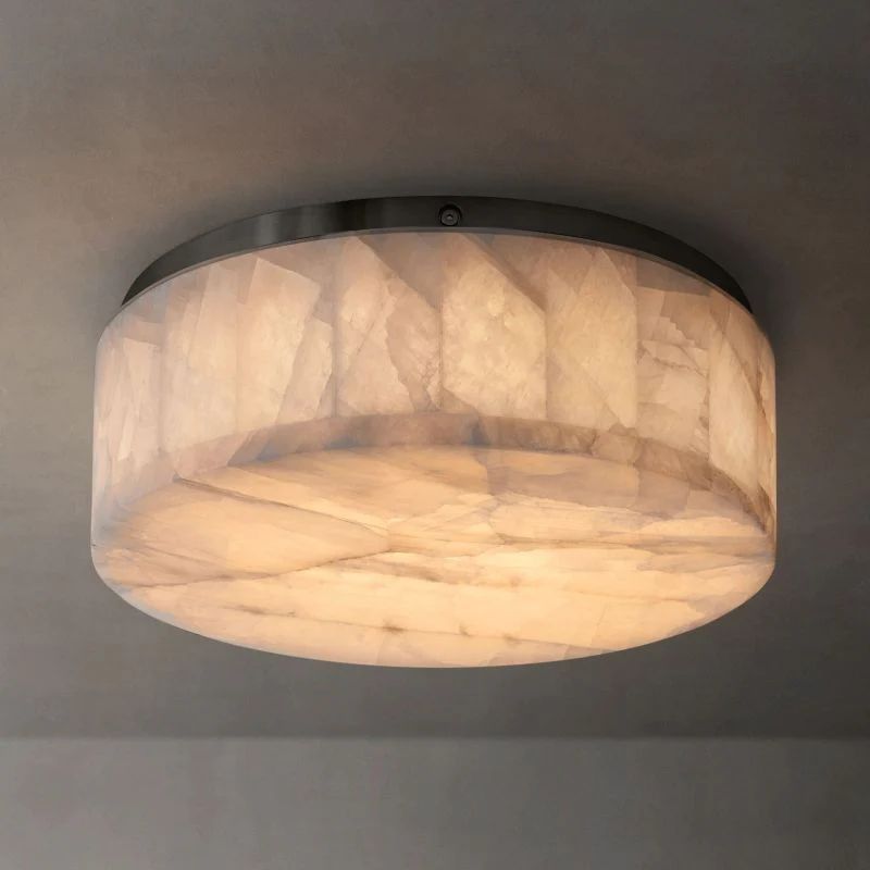 Rivage Calcite Round Flushmount