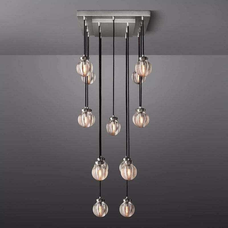 Nashville Spherical Modern Rectangular Chandelier 36"