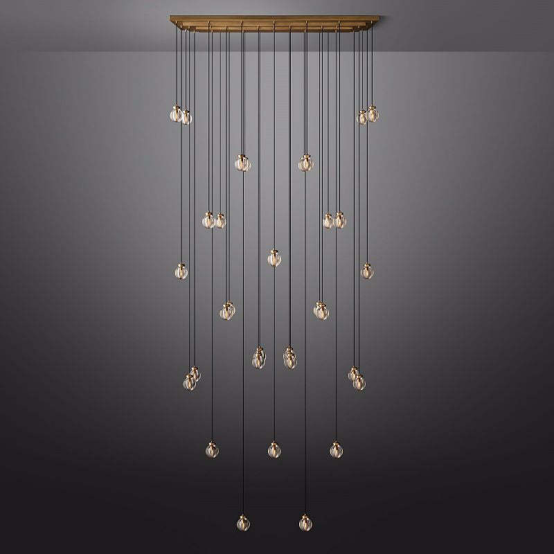 Nashville Spherical Modern Rectangular Chandelier 72"
