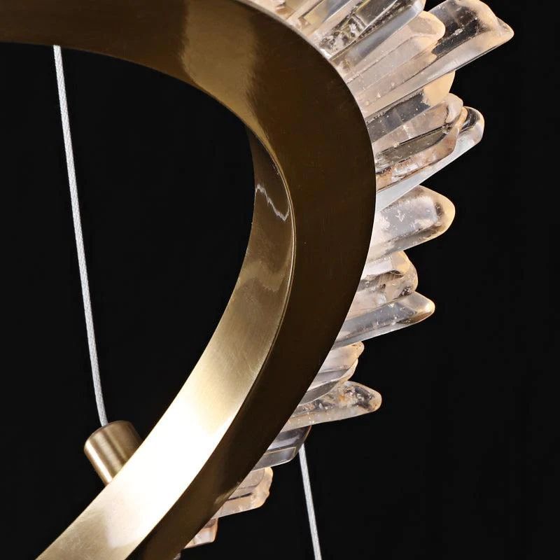 Rock Crystal Ring Chandelier