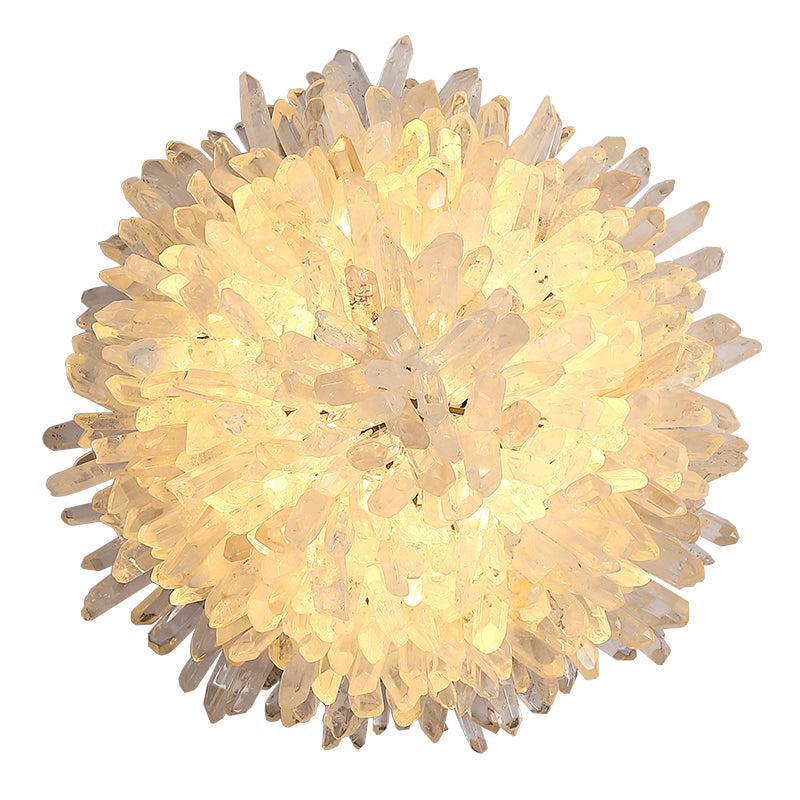 Zylero's Rock Crystal Collection features a luxurious design adorned with rock crystal on both sides, perfect for adding a modern and glamorous touch to any space.