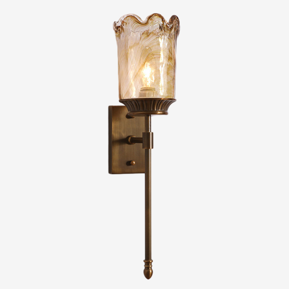 Simple Retro Glass Wall Sconce