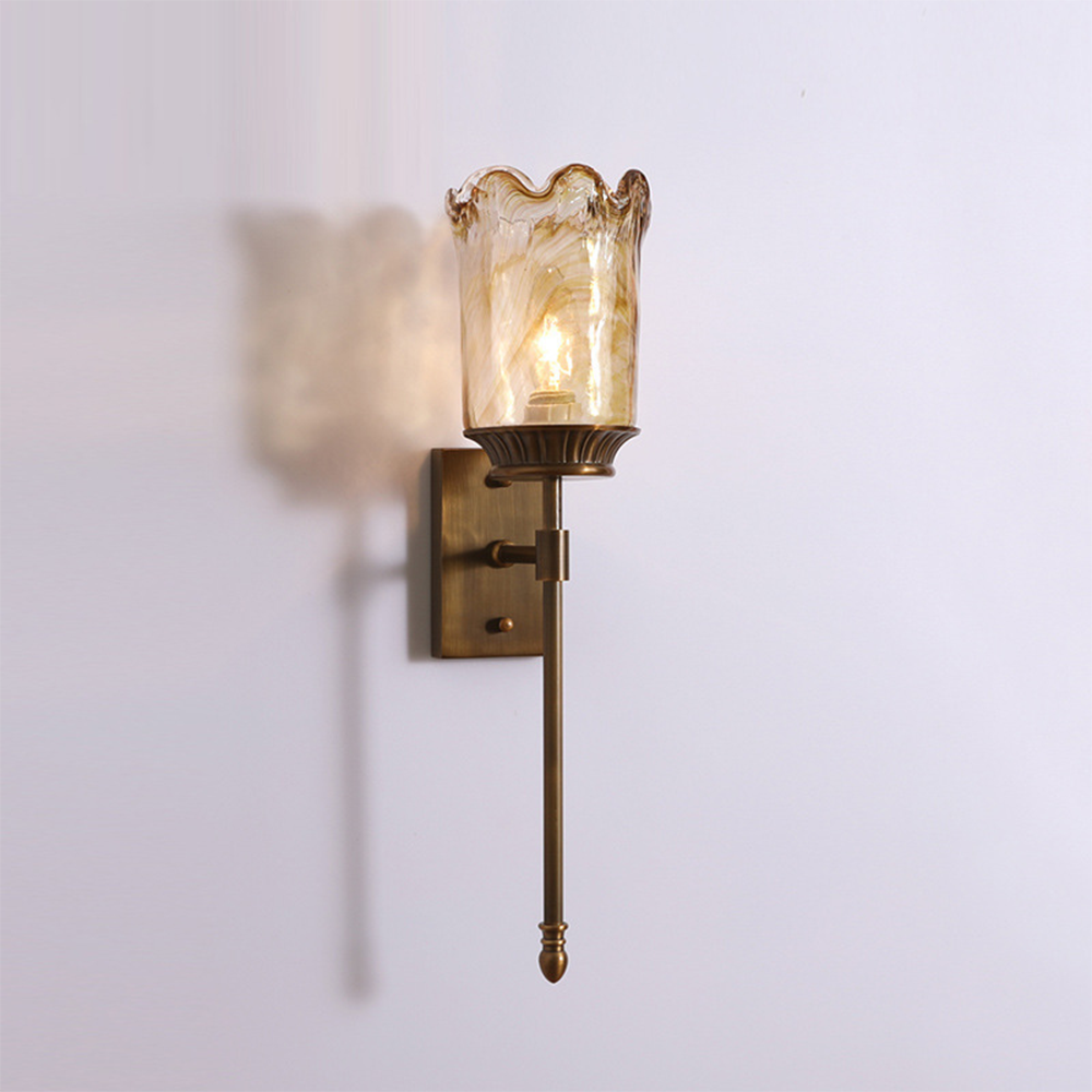 Simple Retro Glass Wall Sconce