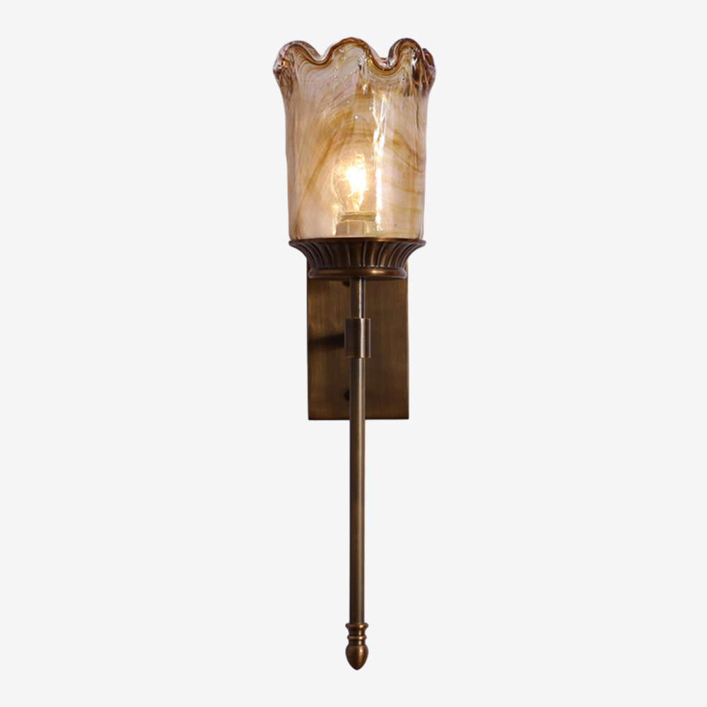 Simple Retro Glass Wall Sconce