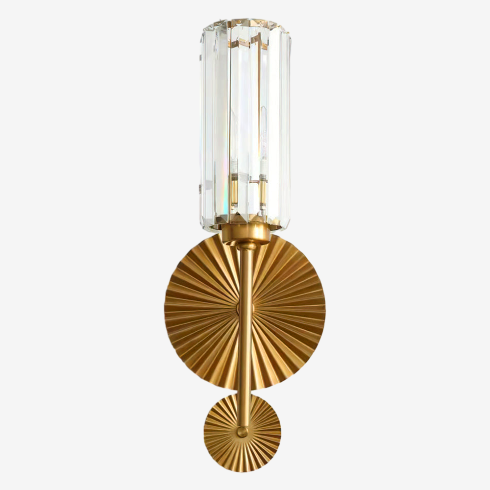 Light Luxury Crystal Gear Wall Sconce
