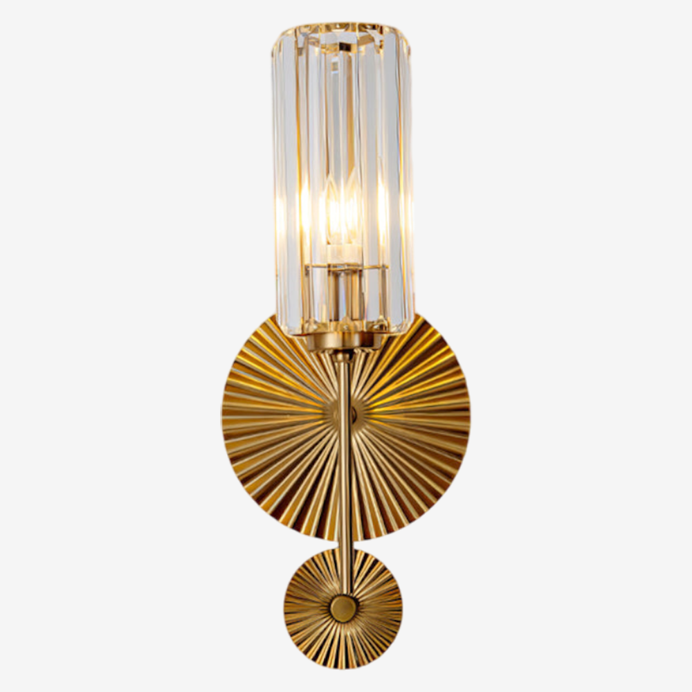 Light Luxury Crystal Gear Wall Sconce