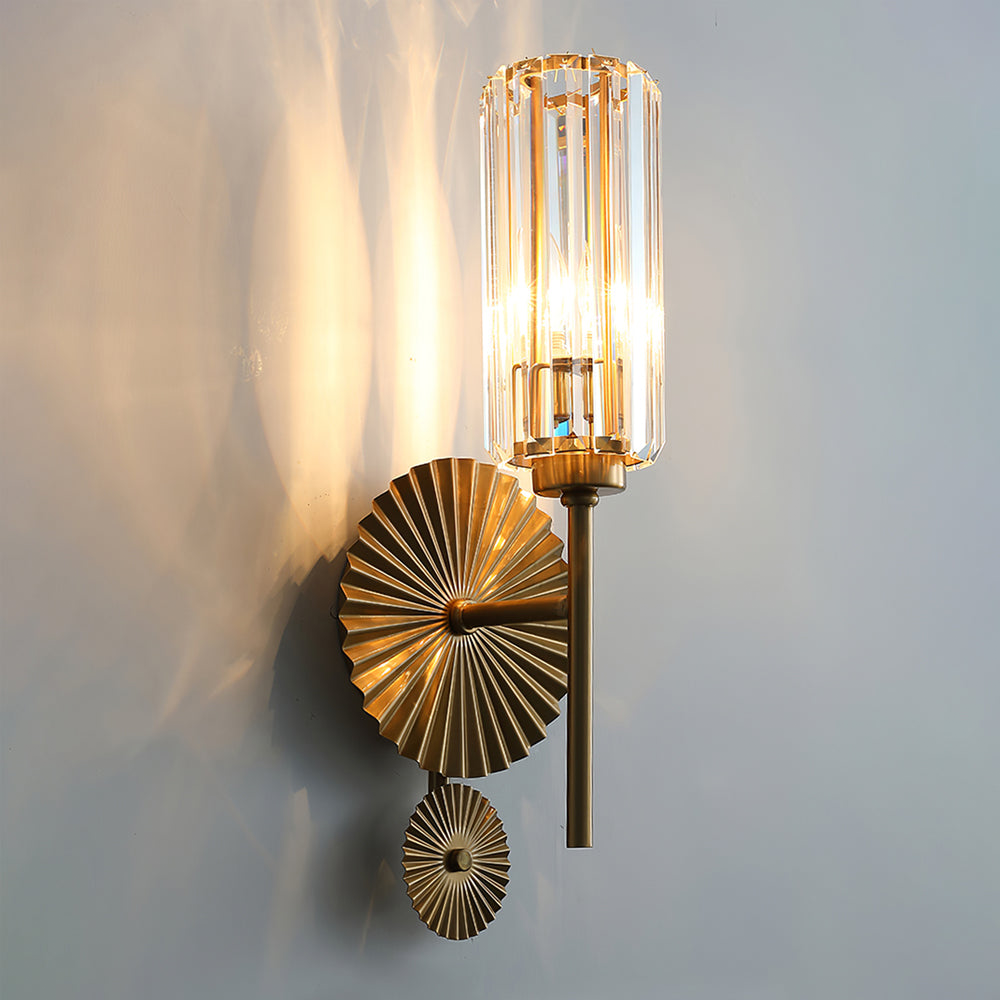 Light Luxury Crystal Gear Wall Sconce