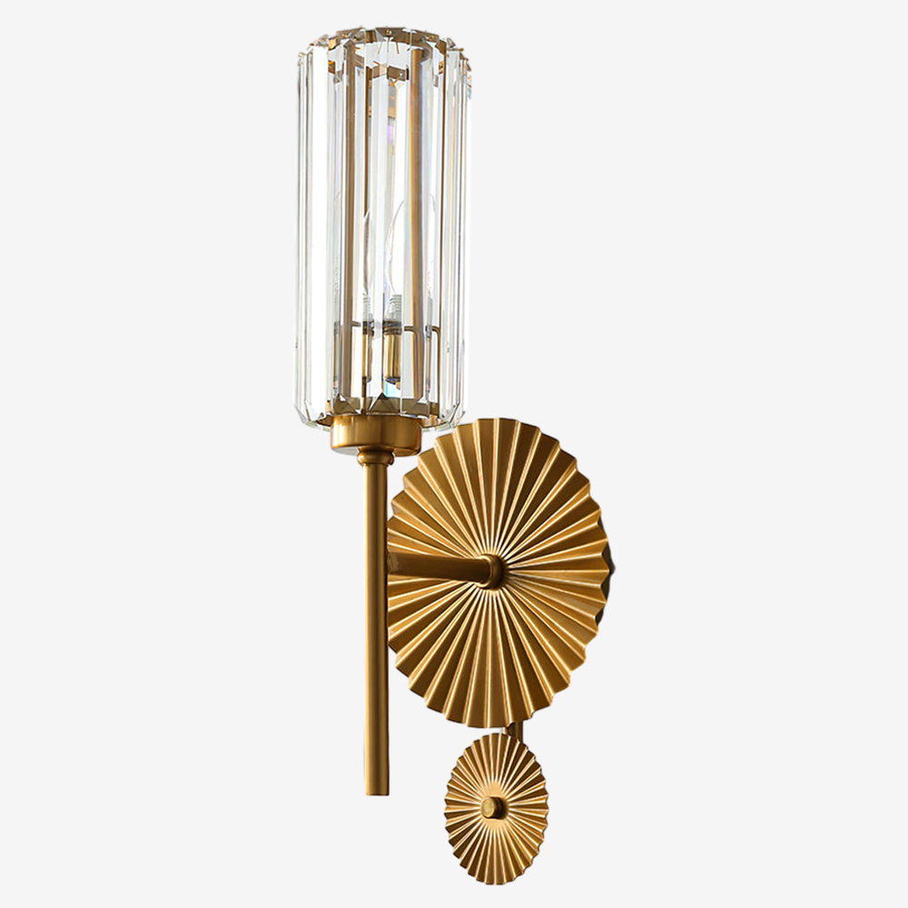Light Luxury Crystal Gear Wall Sconce