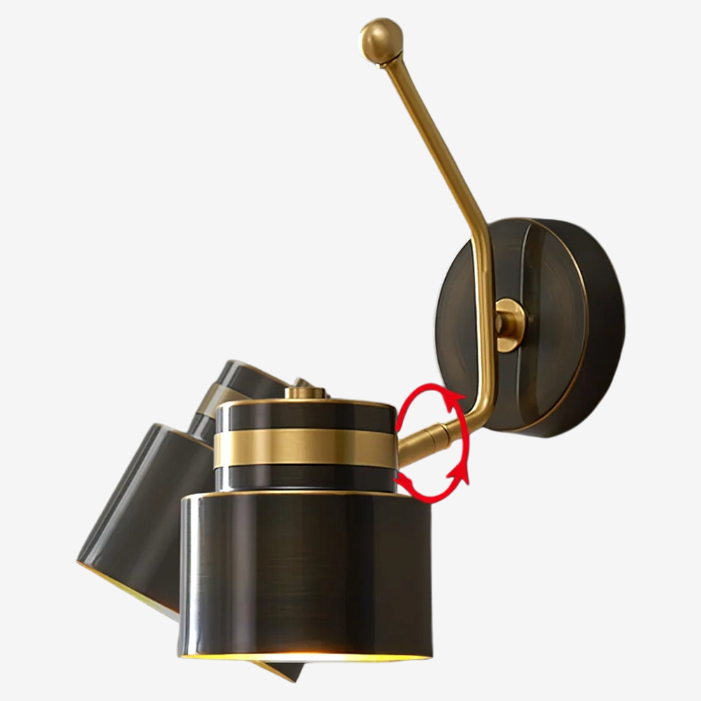 Nordic Full Copper Cylinder Wall Sconce