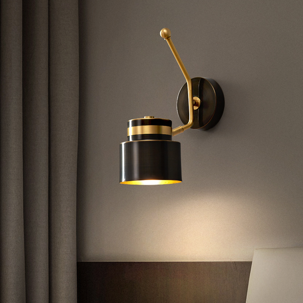 Nordic Full Copper Cylinder Wall Sconce