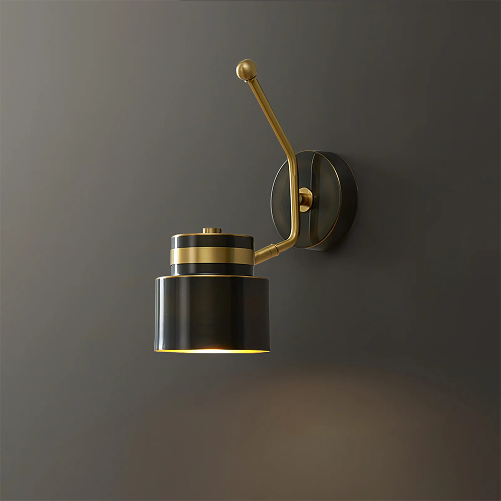 Nordic Full Copper Cylinder Wall Sconce