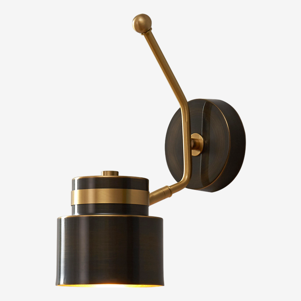 Nordic Full Copper Cylinder Wall Sconce